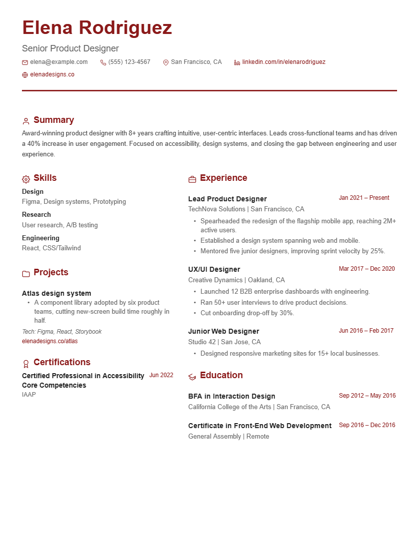 Red & Gray Modern template